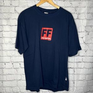 Y2K 2003 Vintage Foo Fighters Band T-shirt XL Font and Back